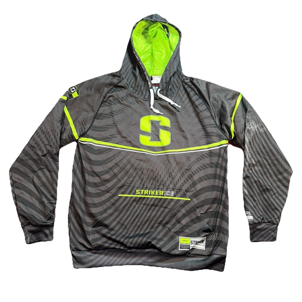 UNRL Hoodie Mens Medium Gray Striker Silk Series Pullover Performance